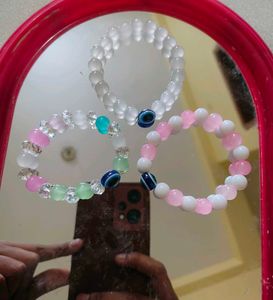 Evil Eye Beaded Bracelets Combo Of 3