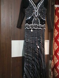 Elegant Black Ethnic Gown