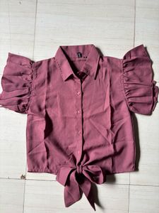 Stylish Ruffle Sleeve shirt 👚