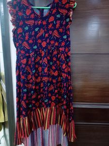 Floral Paisley Hi-Lo Dress