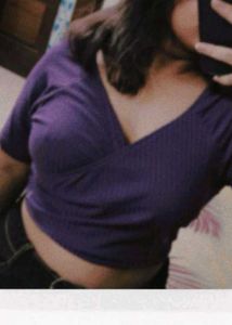 Purple Ribbed Top!! Hot Girlies Grab It