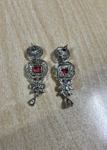 AD Peach Colour Earrings