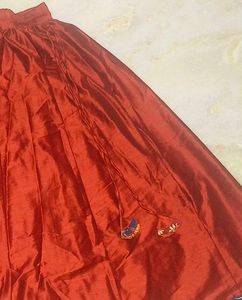 Skirt With Kalamkaari Border