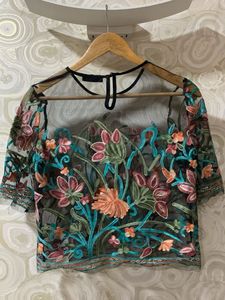 Floral Sheer Top