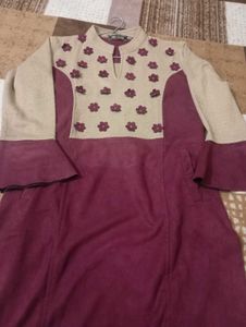 Beautiful Wollon &amp; Velvet Kurta