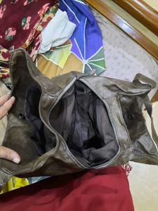 Brown Leather Hobo Bag