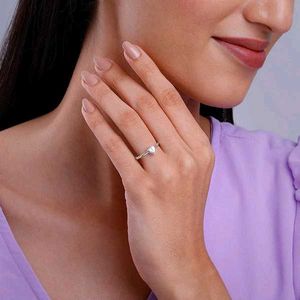 GIVA Pure 925 Silver Heart Ring