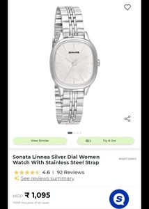 Sonata Linnea Silver Dial Women Watch