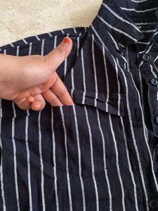 Striped Shirt Dress