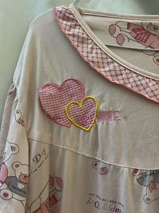 Cute Bear Print Nightsuit