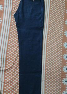 Men Semi Formal Shiny Black Pant