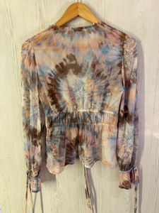 Beach Wear Kinds Top With Knots And Cute Sleeves