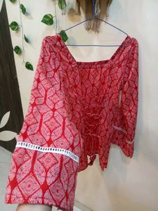 🆕 Corset Pinteresty Cherry Short Kurta ✨🎀