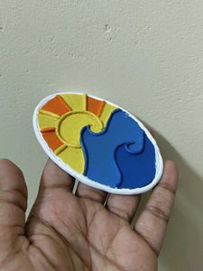 Sunset And Waves Fridge Magnet