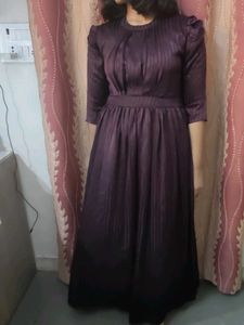 Party Wear Purple Gown For Girls