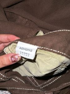Brown Wide Leg Jeans