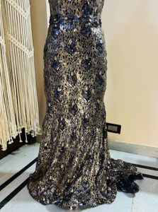 Heavy Sequinced Trail Dress