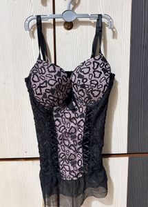 Leopard Print Corset Top