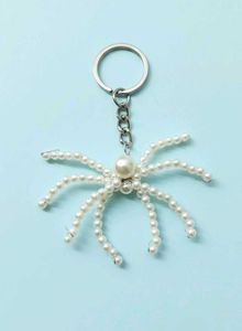 Spider Pearl Keychain