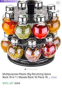 Revolving Spice Rack - 16 Jars