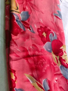 Red Floral Saree