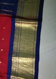 maroon colour pure kanchi pattu saree