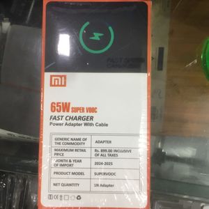 Xiaomi 65W Super VOOC Fast Charger