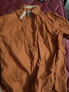 Orange Casual Shirt