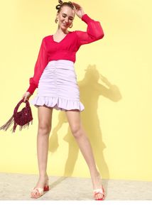 Fuschia Hollaback Cutout Top