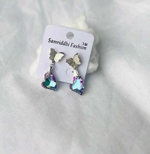 Butterfly Heart Earrings