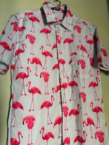 Flamingo Print Shirt