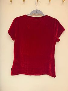 Kendall + Kylie Velvet Tee