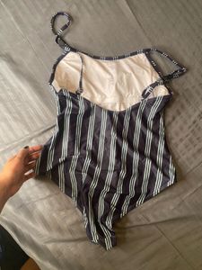 Striped One Piece Swimsuit