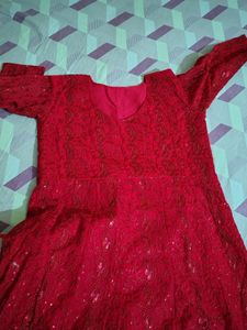 Anarkali Embroidery Sequence Work Suit Set