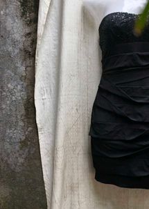 13296. Sparkly Black Party Dress