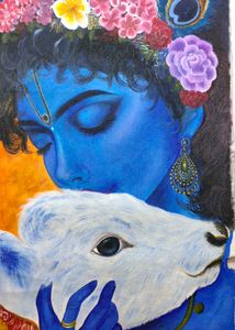 Krishna Ji Canvas Painting