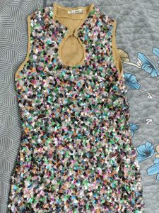 Sequin Fringe Party Dress