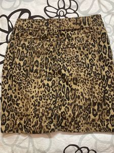 Tiger Print Skirt
