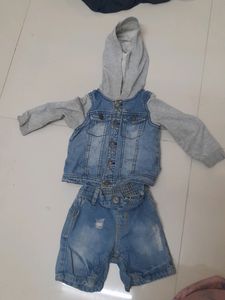 kids jeans fabric shirt pant in very good condition