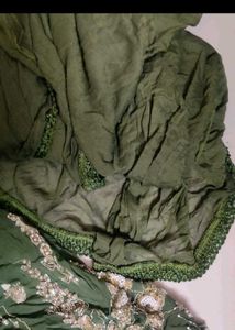 Green Embroidered Kurta Set