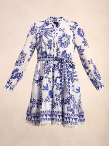 FLORAL TIERED MINI DRESS