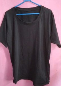 Almost New Black Cotton T-Shirt | Washed &amp; Ironed