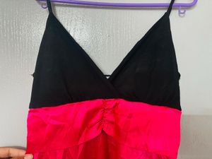 Pink &amp; Black Party Dress