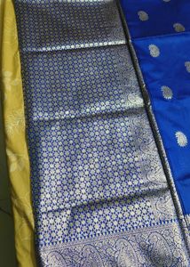 Elegant Blue Banarasi Saree