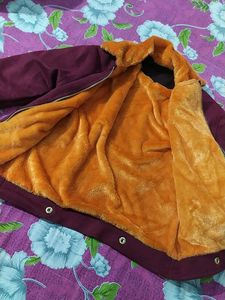 Girls Fancy Semi Winter Jacket- Chain On 5 Side
