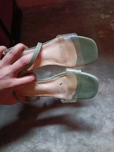 Green Transparent Heel