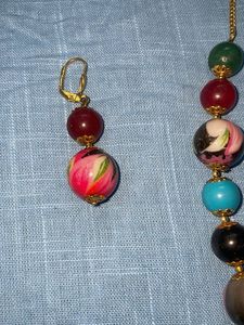 Beaded Necklace &amp; Earring Set