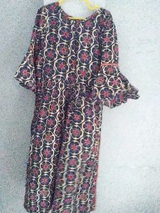 Nyra Cut Ambrella Frock With Cotton Plazzo.