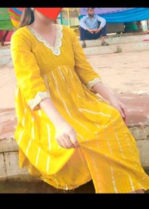 Elegant Mustard Kurta Set