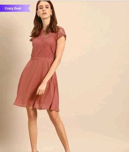 Coral Lace Dress